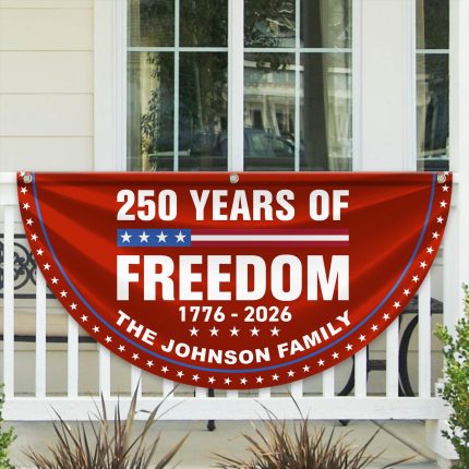 Custom 250th Anniversary Outdoor Fan Flag