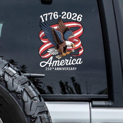 250th Anniversary Eagle Car Sticker